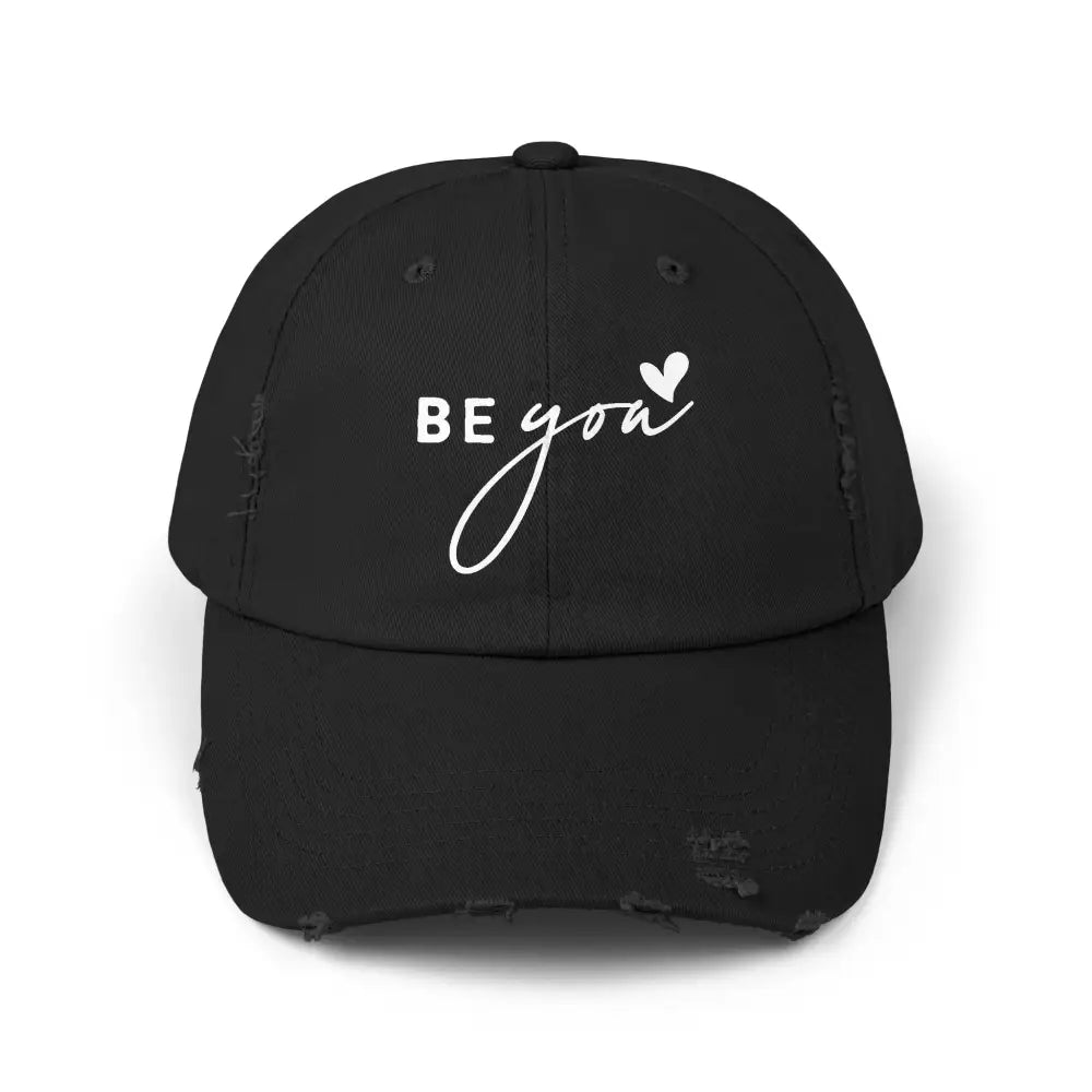 Distressed Cap Be YOU - Black / One size - Hats