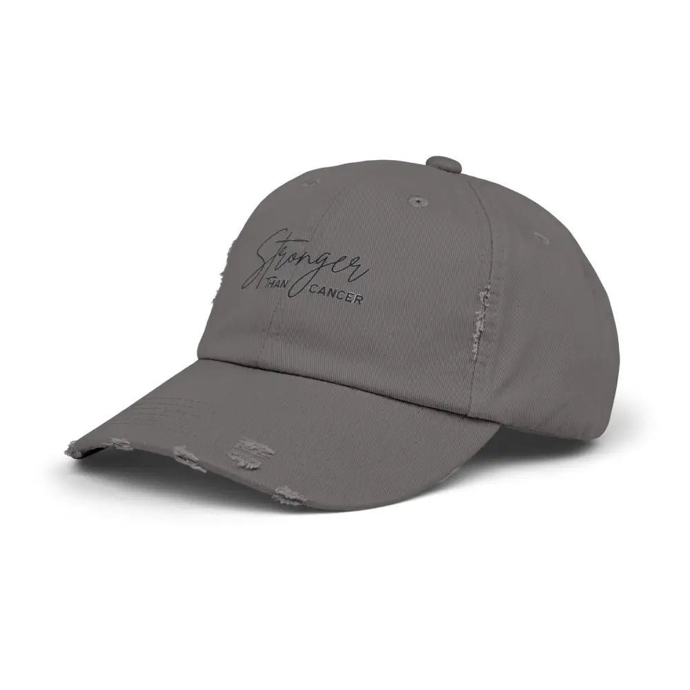 Distressed Cap Stronger Than Cancer - Hats