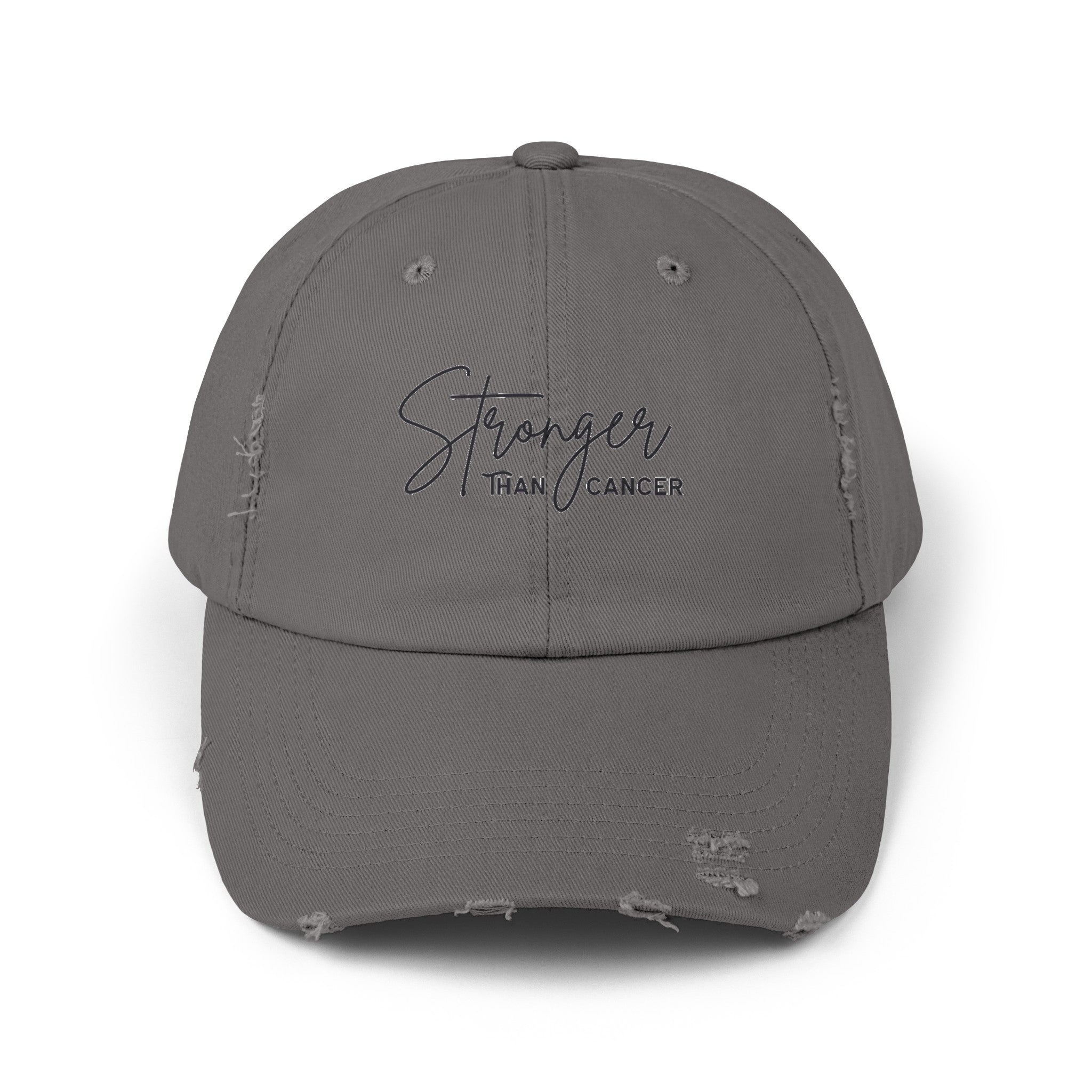 Distressed Cap Stronger Than Cancer - Nickel / One size - Hats