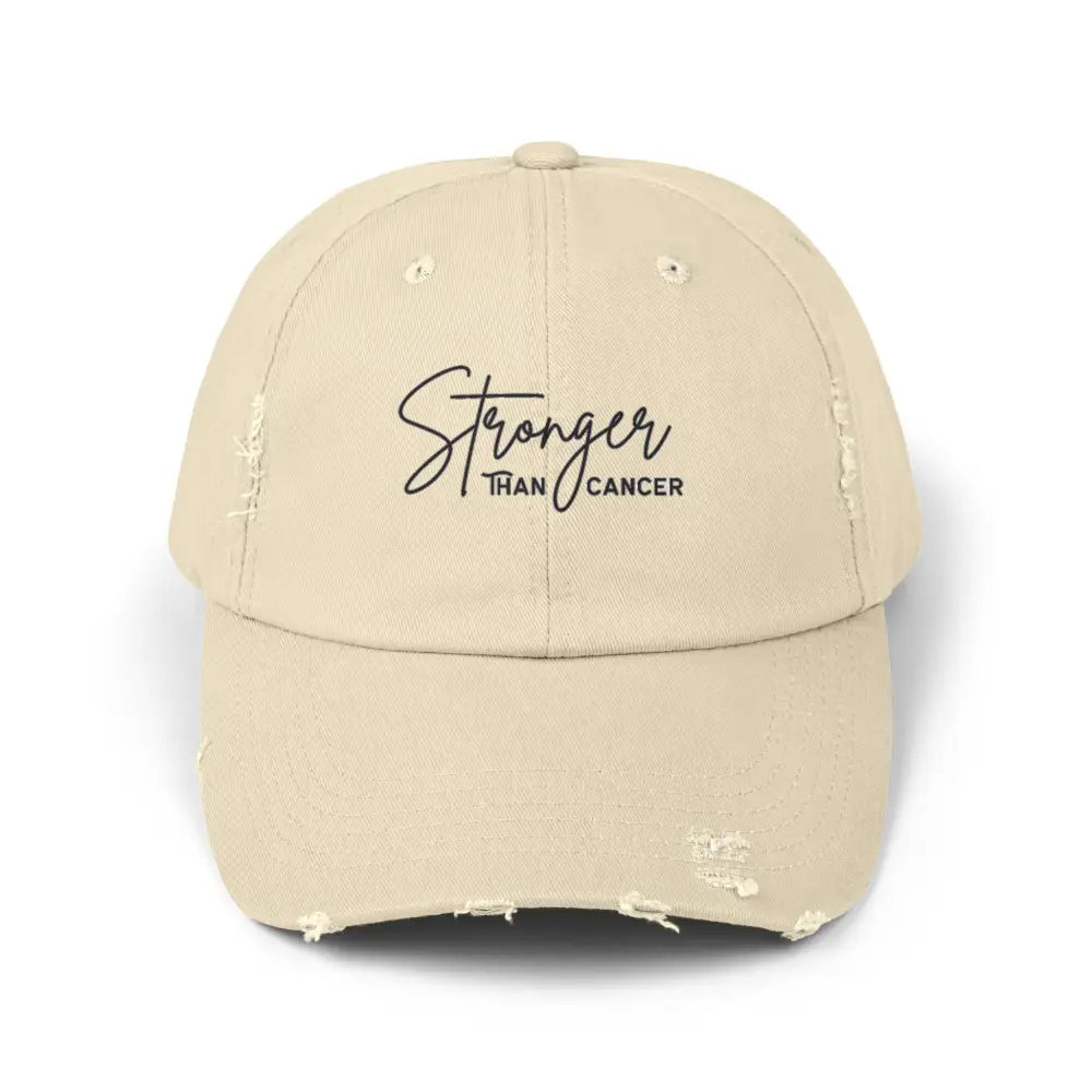 Distressed Cap Stronger Than Cancer - Stone / One size - Hats