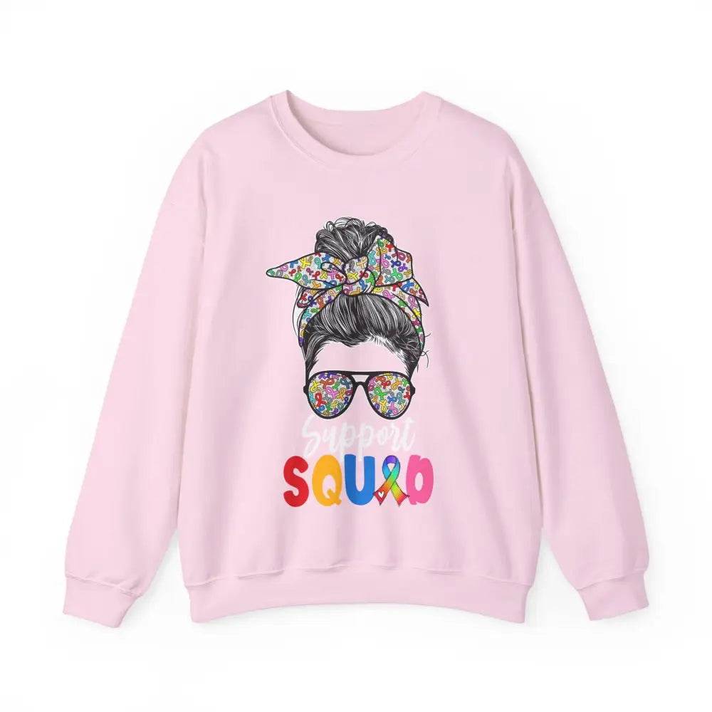 Heavy Blend™ Support Squad Sweatshirt - S / Light Pink