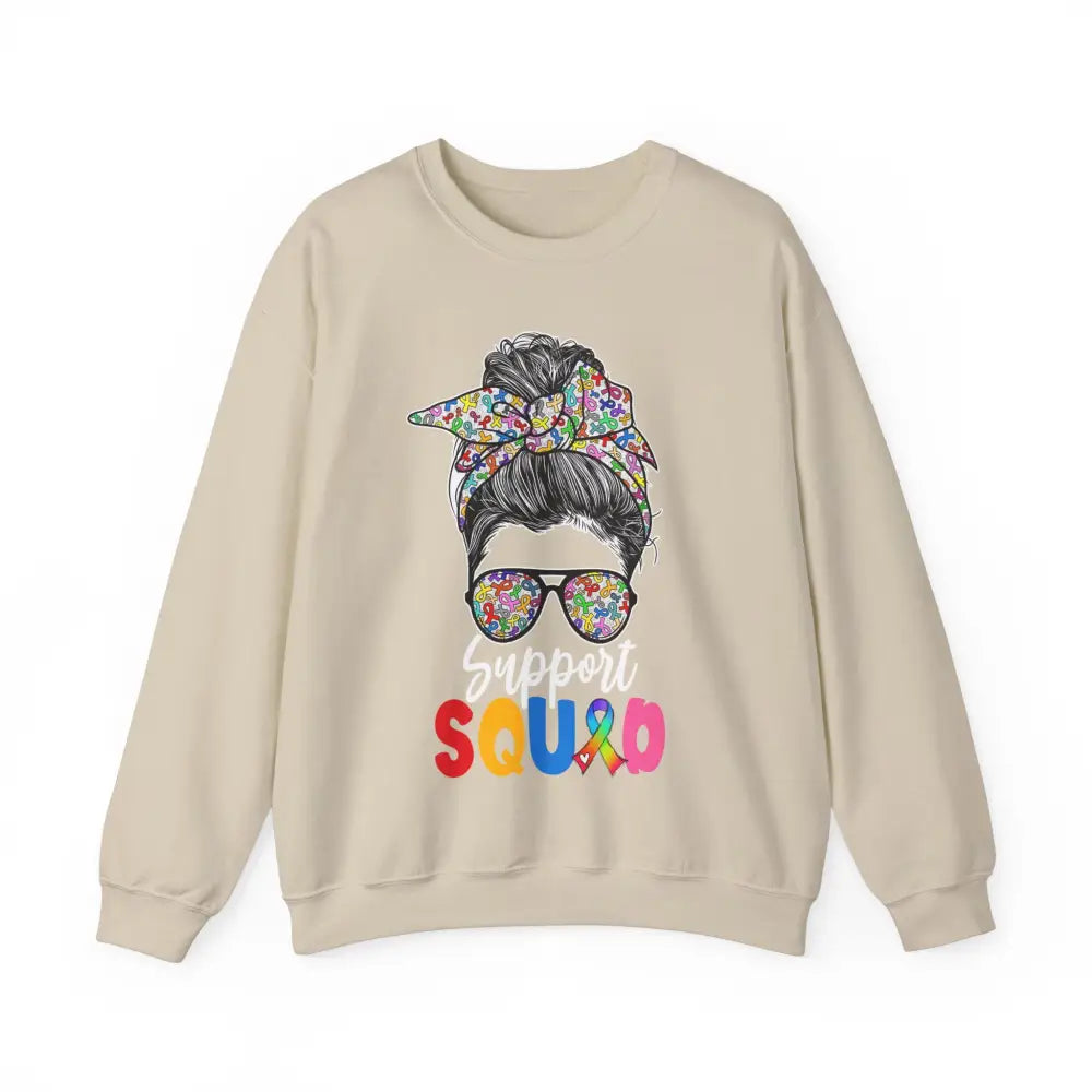 Heavy Blend™ Support Squad Sweatshirt - S / Sand