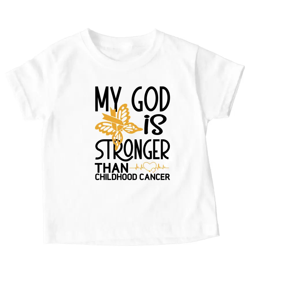 Kids Heavy Cotton™ Tee My God is Stronger - clothes