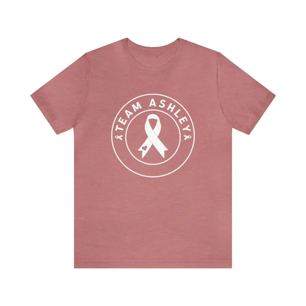 Personalized Short Sleeve Tee - Heather Mauve / S T - Shirt