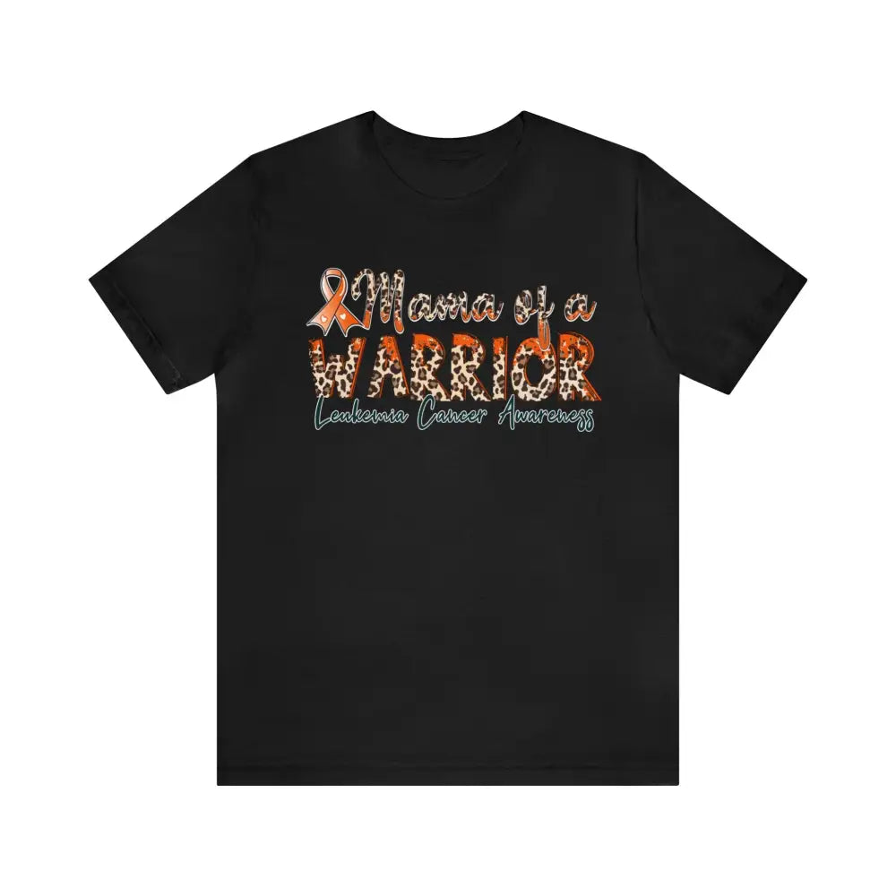 Short Sleeve Tee Mama of Warrior - Black / S T - Shirt