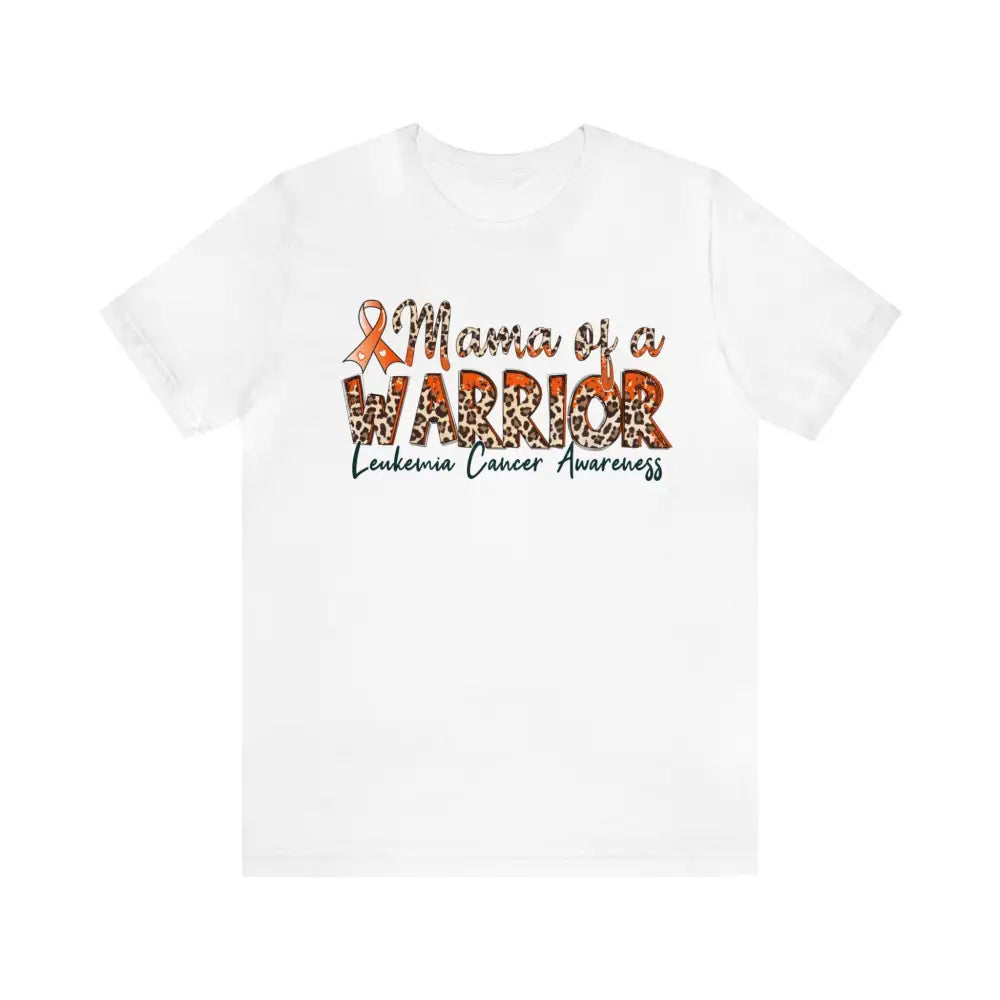Short Sleeve Tee Mama of Warrior - White / S T - Shirt