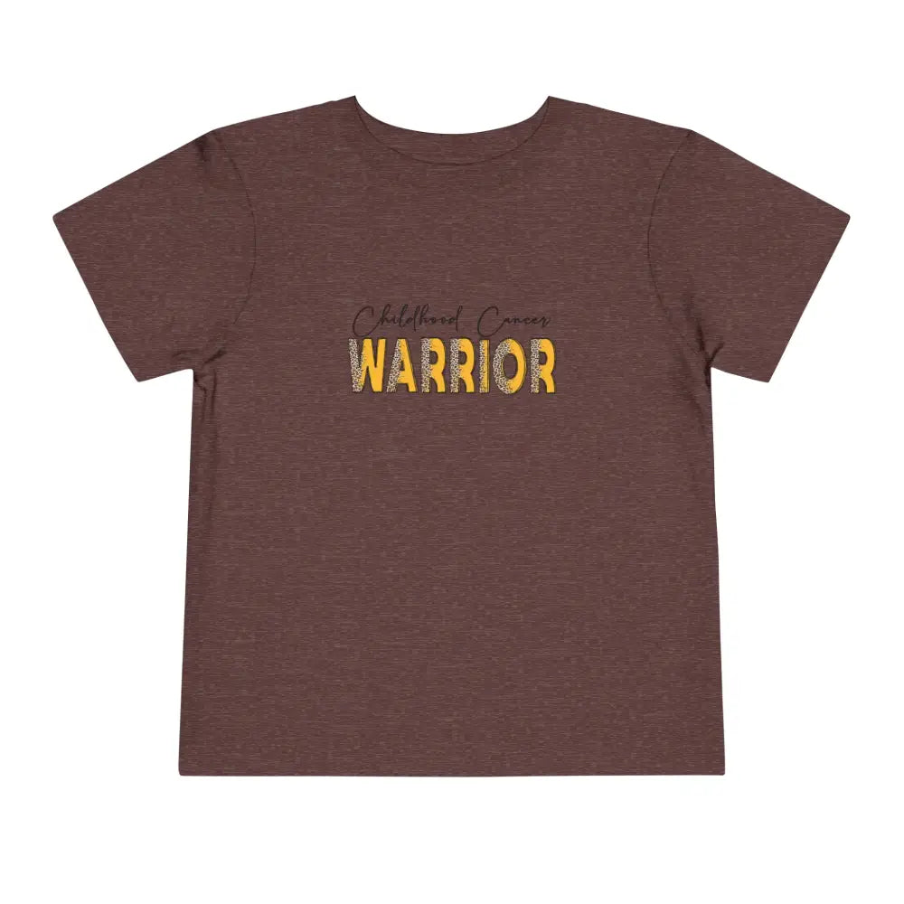Toddler Short Sleeve Cancer Warrior Tee - Heather Maroon / 2T Kids clothes