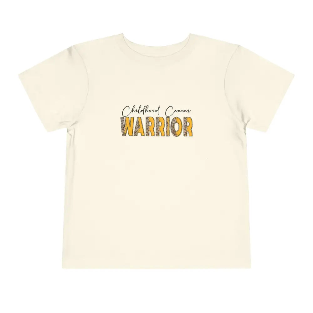 Toddler Short Sleeve Cancer Warrior Tee - Natural / 2T Kids clothes