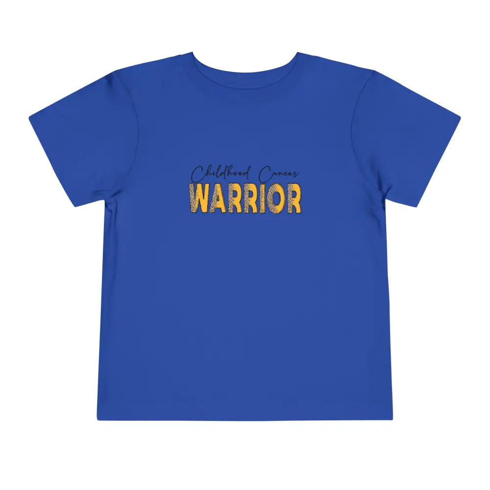 Toddler Short Sleeve Cancer Warrior Tee - True Royal / 2T Kids clothes