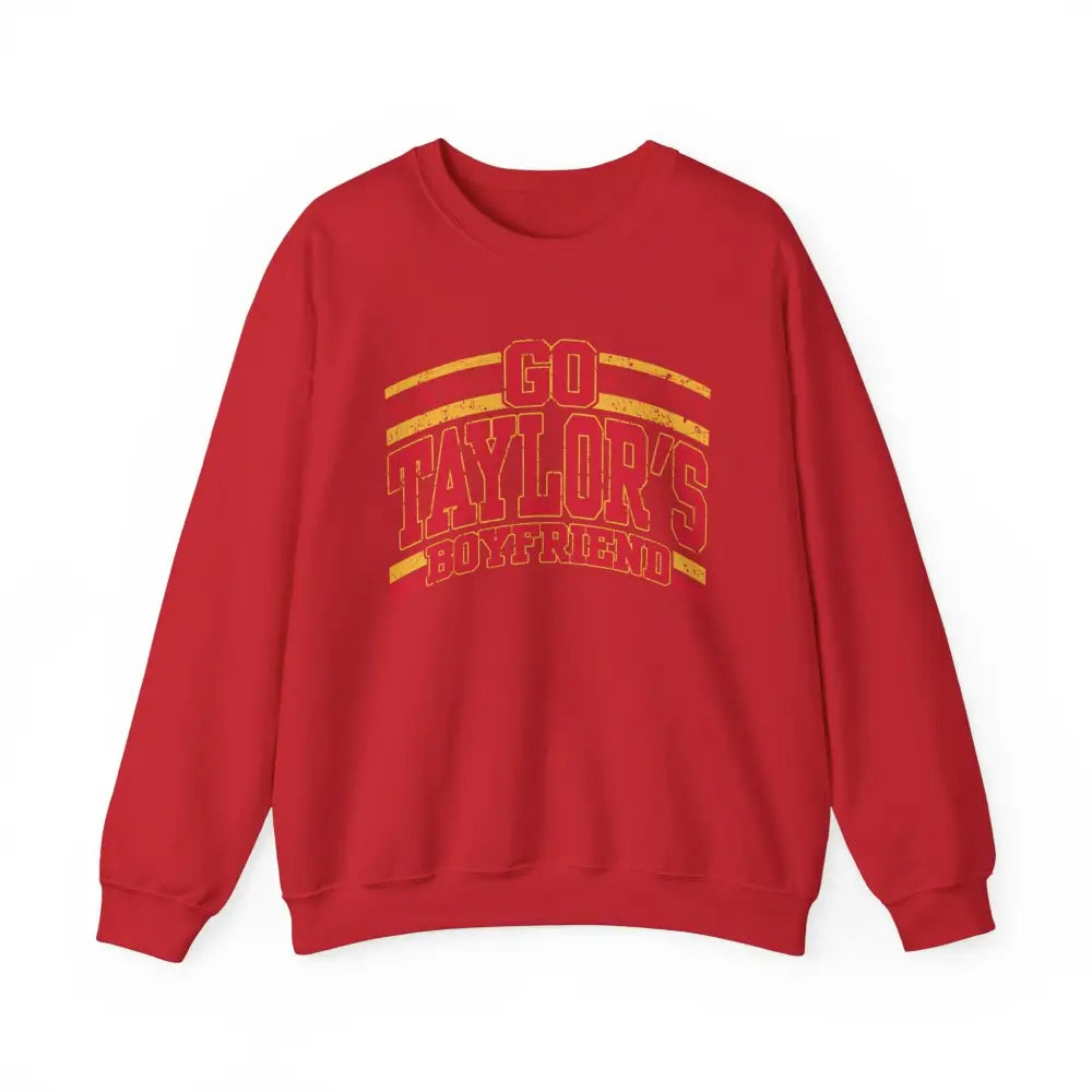 Unisex Heavy Blend™ Sweatshirt GO TAYLOR’S BOYFRIEND Sweatshirt - Red / S - Sweatshirt