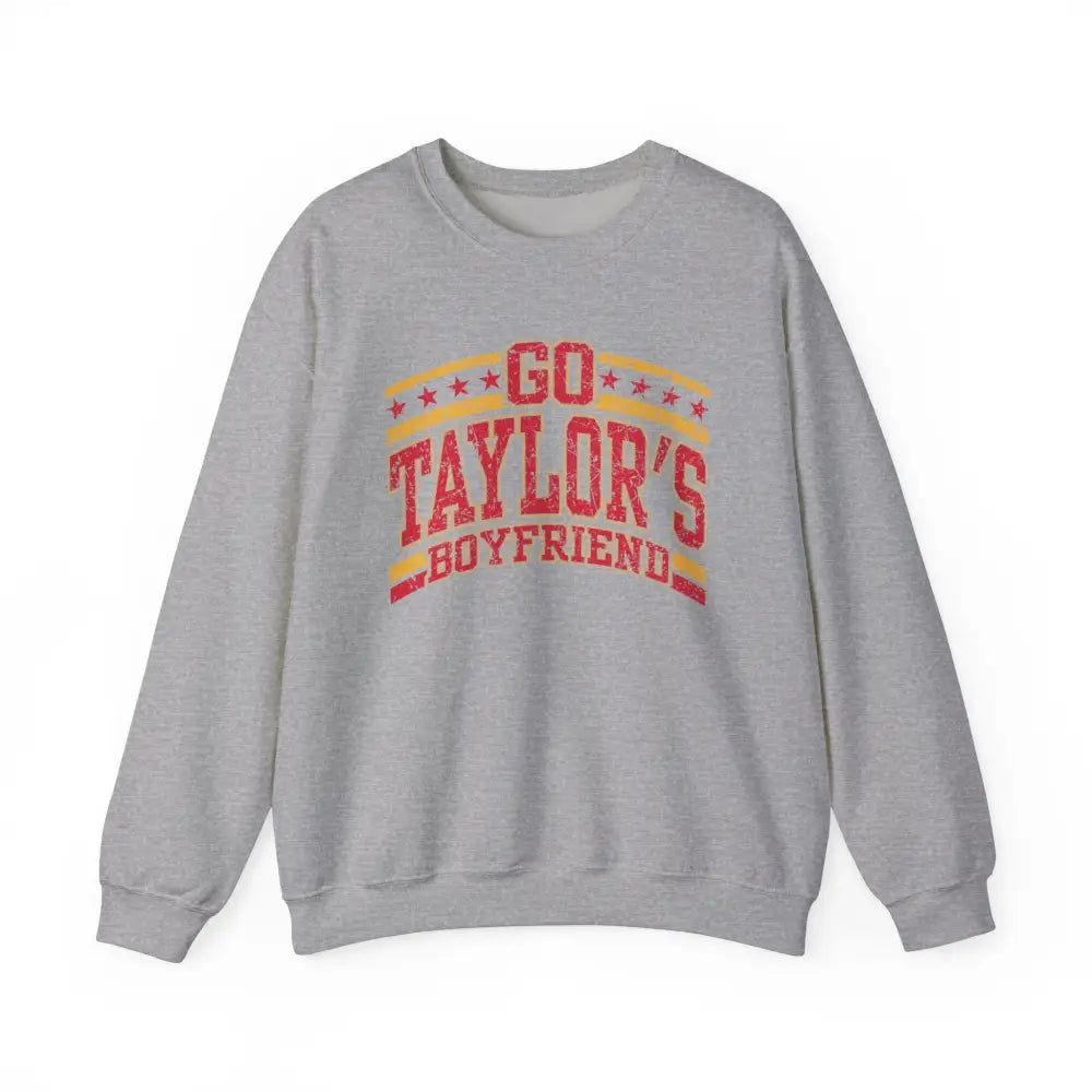 Unisex Heavy Blend™ Sweatshirt GO TAYLOR’S BOYFRIEND Sweatshirt - Sport Grey / S - Sweatshirt