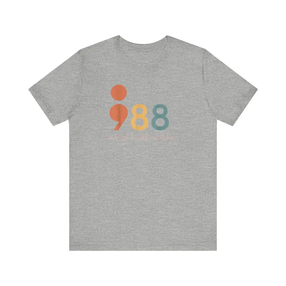 Unisex Jersey Short Sleeve 988 Mental health Matters: - Athletic Heather / S - T-Shirt