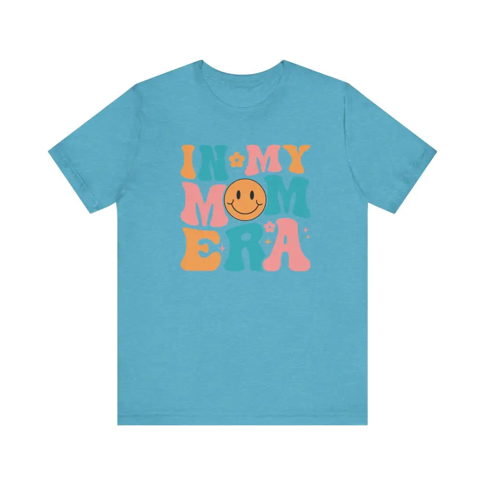 Unisex Jersey Short Sleeve In My MOM Era! - Heather Aqua / S - T-Shirt